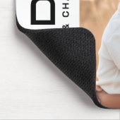 Papa naar kinder namen foto vaders dag muismat (Hoek)