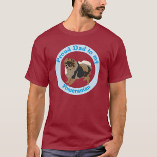 Papa naar mijn Pommeren T-shirt