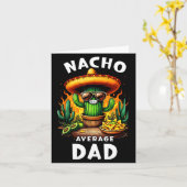 Papa nacho gemiddelde cinco de mayo Mexicaanse gra Kaart (Gele Bloem)