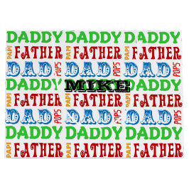 Papa Names Personal Large Gift Bag Groot Cadeauzakje