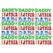 Papa Names Personal Large Gift Bag Groot Cadeauzakje (Achterkant)