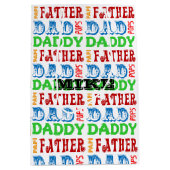 Papa Names Personalized Gift Bag Medium Cadeauzakje (Voorkant)