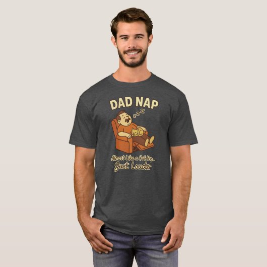 Papa Nap - Grappige Cat Nap Parodie voor vaders | T-shirt (Voorkant volledig)