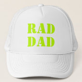 Papa neon groene moderne typografie cool trucker pet (Voorkant)