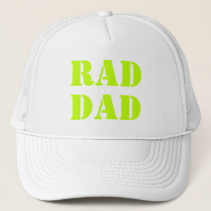 Papa neon groene moderne typografie cool trucker pet