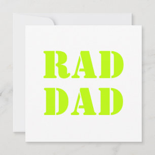 Papa neon groene witte moderne typografische kaart
