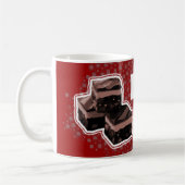 Papa "net als fudge" leuke donkerrode mok (Links)