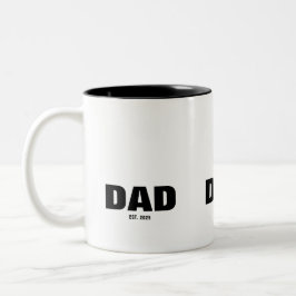 Papa Nieuw Papa Cadeau Tweekleurige Koffiemok
