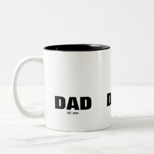 Papa Nieuw Papa Cadeau Tweekleurige Koffiemok