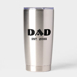 Papa Nieuwe Papa Cadeau Geïsoleerde Drinkbeker