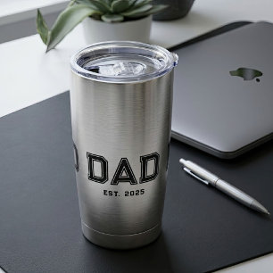 Papa Nieuwe Papa Cadeau Geïsoleerde Drinkbeker