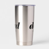 Papa Nieuwe Papa Cadeau Geïsoleerde Drinkbeker (Links)