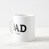 Papa Nieuwe Papa Cadeau Koffiemok (Voorkant links)