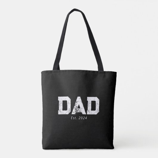 Papa Nieuwe Papa Cadeau Tote Bag (Achterkant)