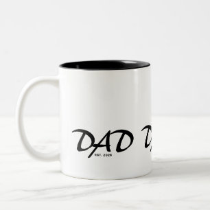 Papa Nieuwe Papa Cadeau Tweekleurige Koffiemok