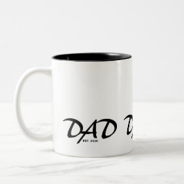 Papa Nieuwe Papa Cadeau Tweekleurige Koffiemok