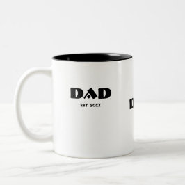 Papa Nieuwe Papa Cadeau Tweekleurige Koffiemok