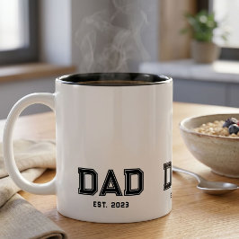 Papa Nieuwe Papa Cadeau Tweekleurige Koffiemok