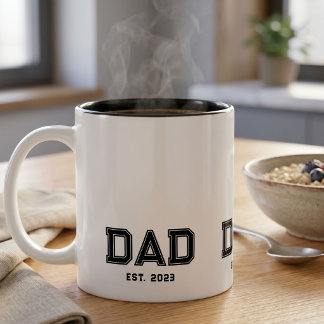 Papa Nieuwe Papa Cadeau Tweekleurige Koffiemok