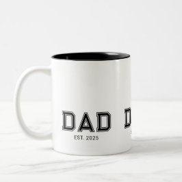 Papa Nieuwe Papa Cadeau Tweekleurige Koffiemok