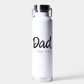 Papa Nieuwe Papa Cadeau Waterfles (Voorkant)