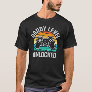 Papa Niveau Ongesloten Zwangerschap Aankondiging T-shirt