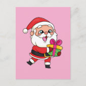 Papa noel briefkaart (Voorkant)