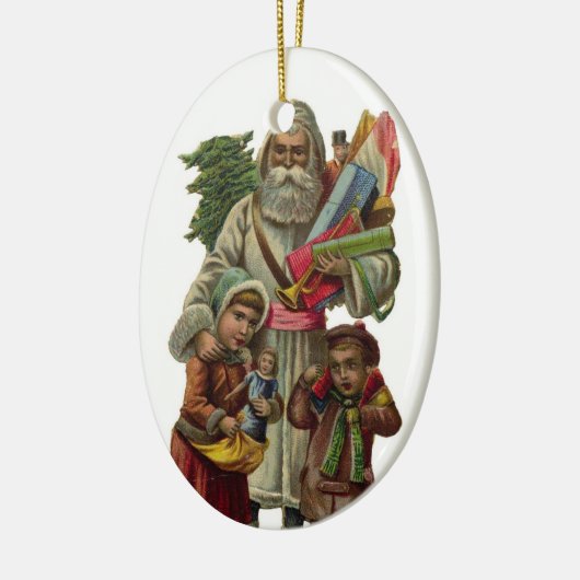 Papa Noel Keramisch Ornament (Links)