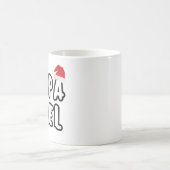 Papa Noel Santa Hat Kerst Typografie Koffiemok (Center)