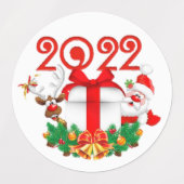 papá Noel variadas para navidad Labels (Design 2)