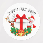 papá Noel variadas para navidad Labels (Design 1)