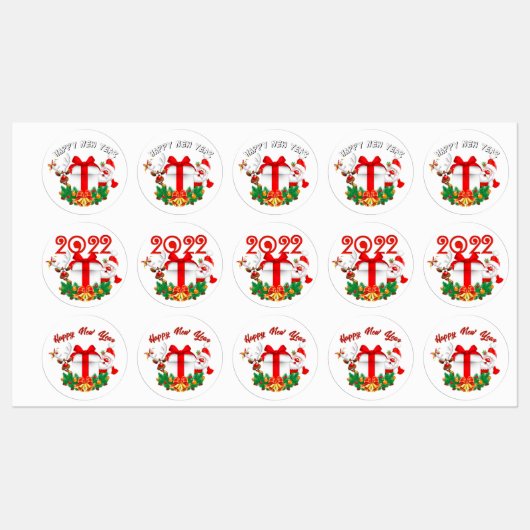 papá Noel variadas para navidad Labels (Vel)
