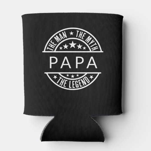 Papa noemt het Man The Myth The Legend Blikjeskoeler (Achterkant)
