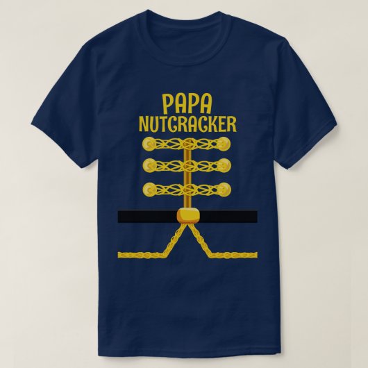 PAPA notenkraker bijpassende familie kerst T-shirt (Design voorkant)