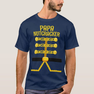PAPA notenkraker bijpassende familie kerst T-shirt