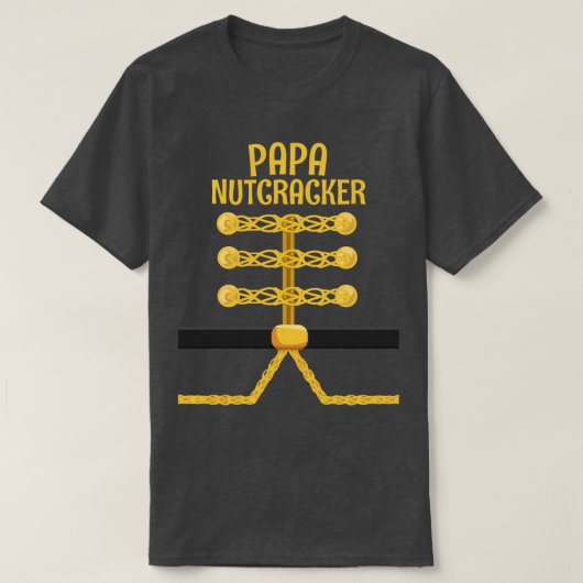 PAPA Notenkraker Matching Familie Kerstmis 2 T-shirt (Design voorkant)