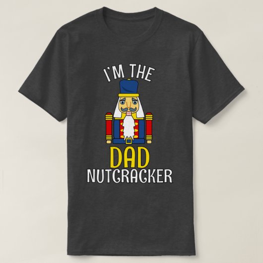 Papa Notenkraker Matching Familie Papa Kerstmis T-shirt (Design voorkant)