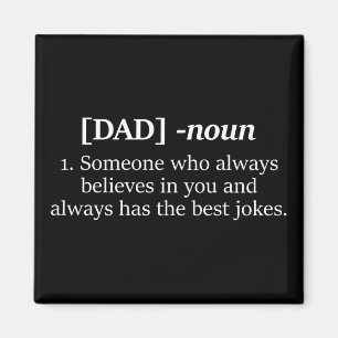 Papa Noun Funny Definition Gift voor pa Magneet