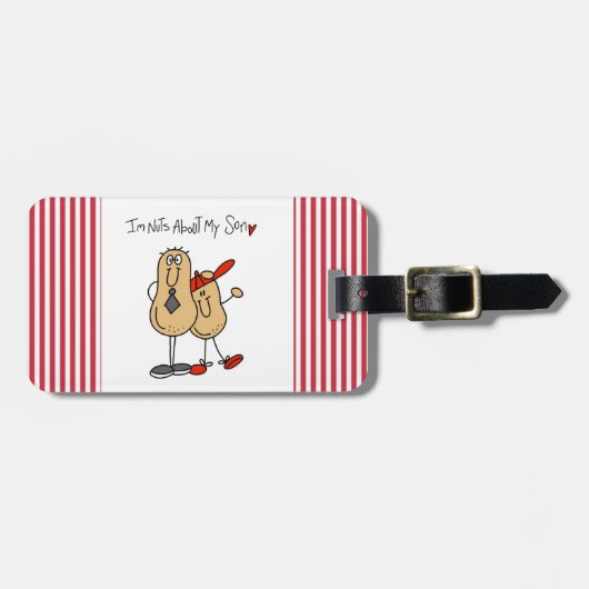 Papa - Nuts Over Mijn T-shirts en GiftsD Bagagelabel (Voorkant horizontaal)