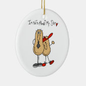 Papa - Nuts Over Mijn T-shirts en GiftsD Keramisch Ornament (Rechts)