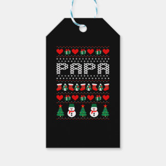 Papa Oegly KerstSweater Cadeaulabel