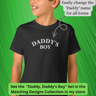 Papa (of elke naam/titel) Matching Papa's Jongen  T-shirt