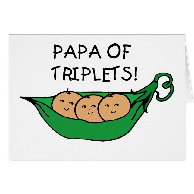 Papa of Triplets Pod (Voorkant Horizontaal)