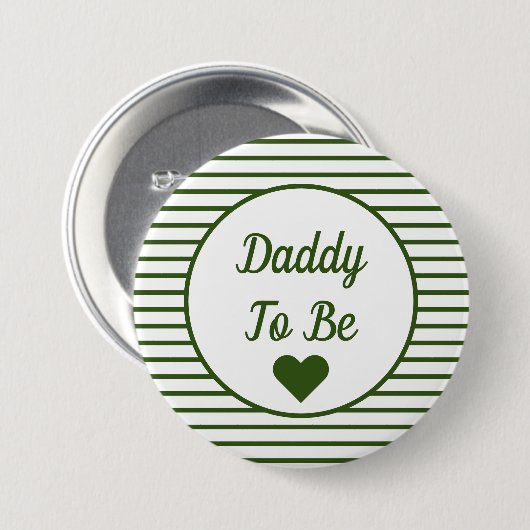 Papa om Baby shower Button te worden (Voorkant /achterkant)