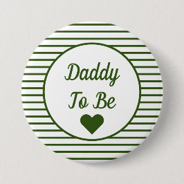 Papa om Baby shower Button te worden