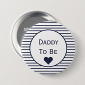 Papa om Baby shower Button te worden (Voorkant /achterkant)