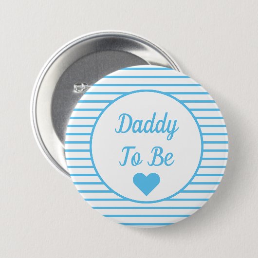 Papa om Baby shower Button te worden (Voorkant /achterkant)