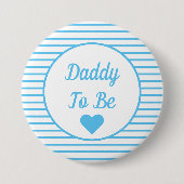 Papa om Baby shower Button te worden (Voorkant)