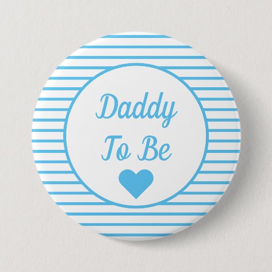 Papa om Baby shower Button te worden (Voorkant)
