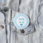 Papa om Baby shower Button te worden (In situ)